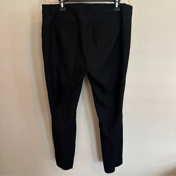 J. Crew Black Wool Blend Straight Leg Trousers Pants Women’s Size 12 - Picture 4 of 4